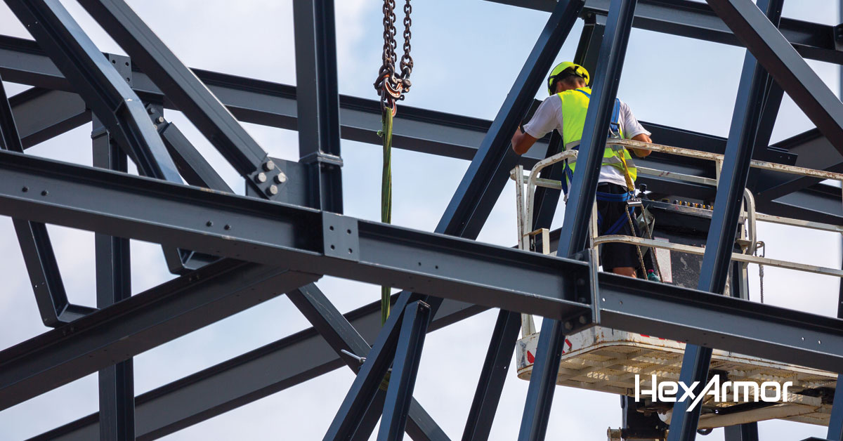 Impact-resistant Helix® 3016 saves worker's finger | Construction 