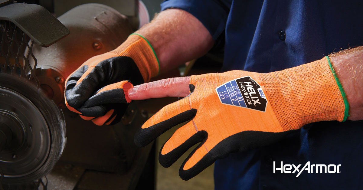What is HexArmor’s tear-away glove technology?