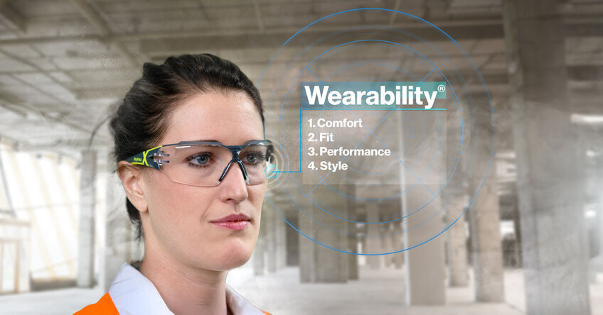 Check out how Wearability helps to make sure you have proper fitting safety glasses. 