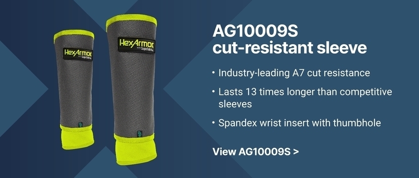 9” cut resistant sleeve AG10009S