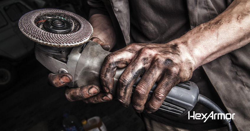 Oil on skin can create several hazards and risks on the job. 