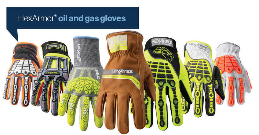 HexArmor's line up for oil and gas gloves. 