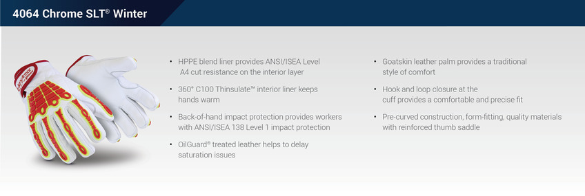 Chrome SLT 4064 winter glove and list of features.