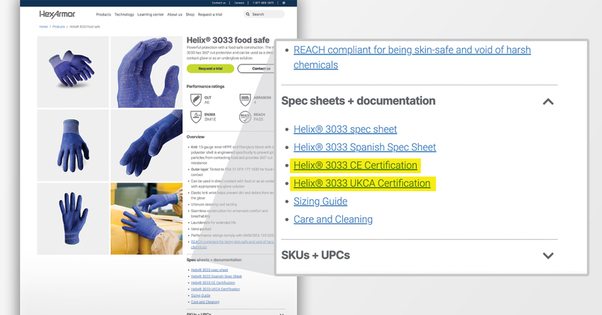 Where to find verified third-party testing on the product listings on our website. 