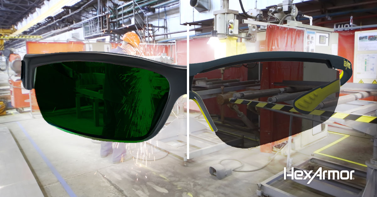 Green vs. grey: Choosing the right welding tint around welds 