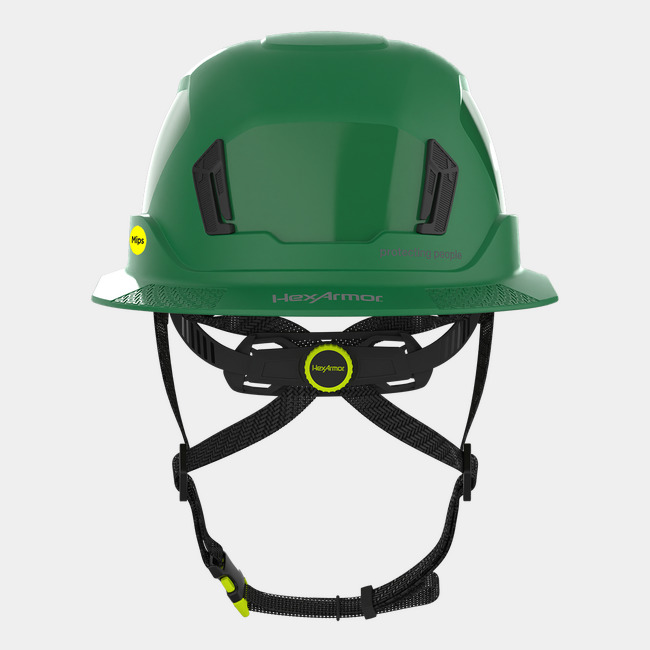 Ceros XT400E with Mips safety system in green rearview image