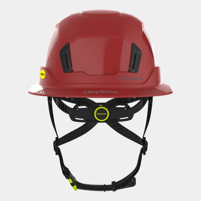 Ceros XT400E with Mips safety system in red rearview image