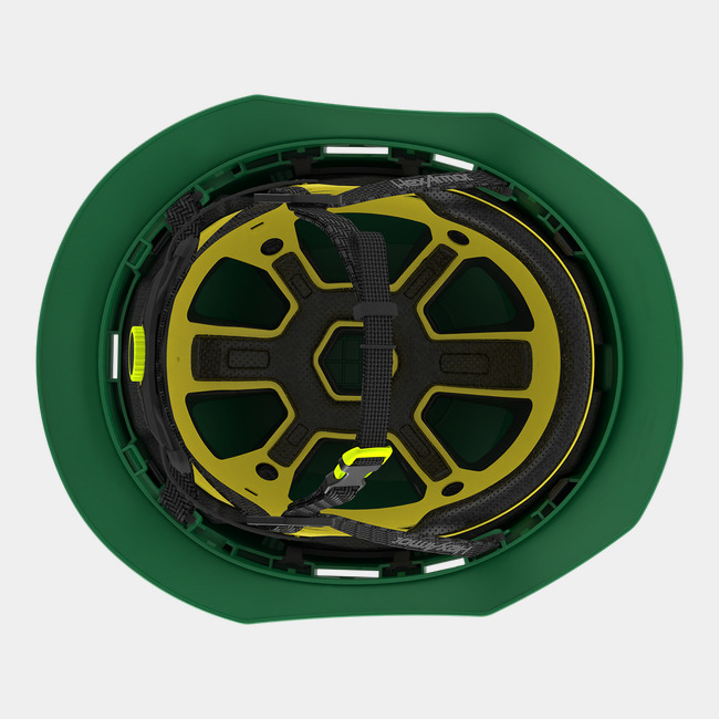 Ceros XT400E with Mips safety system in green suspension image