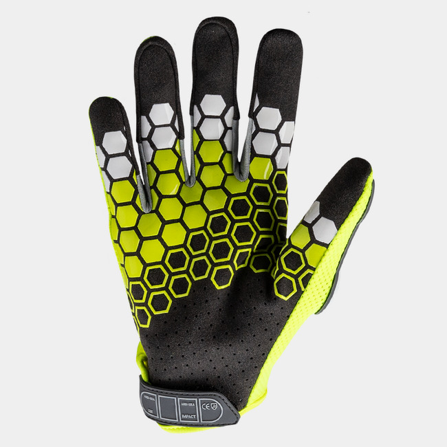 Palm view of the Chrome Oasis® 4035IMP breathable impact-resistant work gloves with silicone grip.