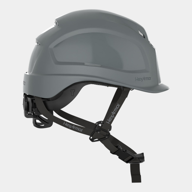 Ceros XP450A with Mips grey vented safety helmet as shown from the side.