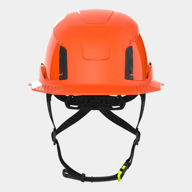 Ceros XT400 with Mips safety system in hi-vis orange frontview image