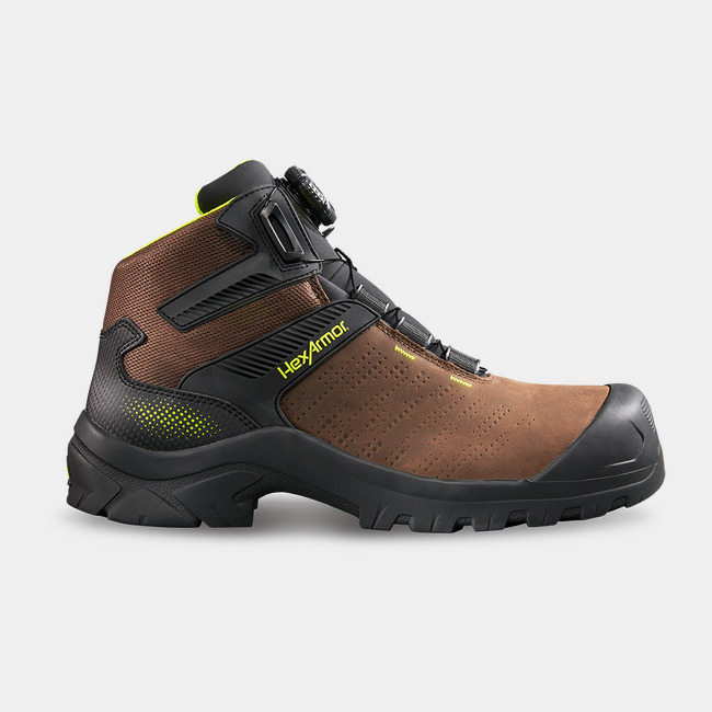 Xbase BOA work boot with composite safety toe as it might appear right out the box.