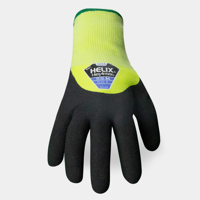 Back of hand view of Helix 2059 touchscreen winter work gloves