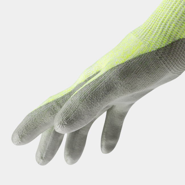 Side view of the Helix 1082 polyurethane coated gloves.