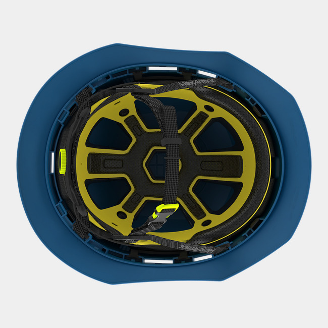 Ceros XT400E with Mips safety system in blue suspension image