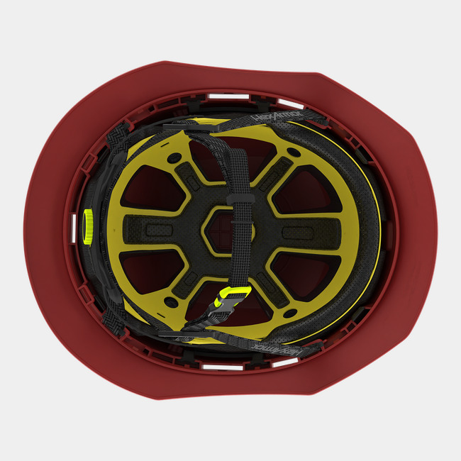 Ceros XT400E with Mips safety system in red suspension image