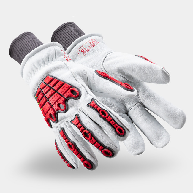  Pair of Chrome SLT 4064IMPW impact winter gloves as they might appear on your hands.
