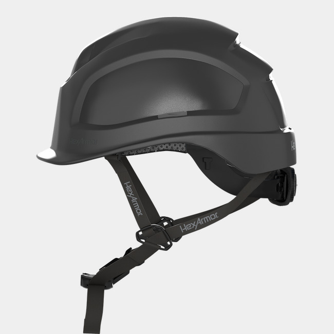 Ceros XP450AE class e safety helmet as shown from the side.