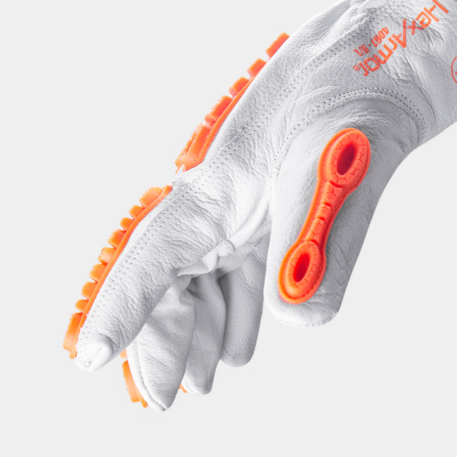 Side view of Chrome SLT 4067 arc flash resistant safety gloves showing form-fitting fingers.