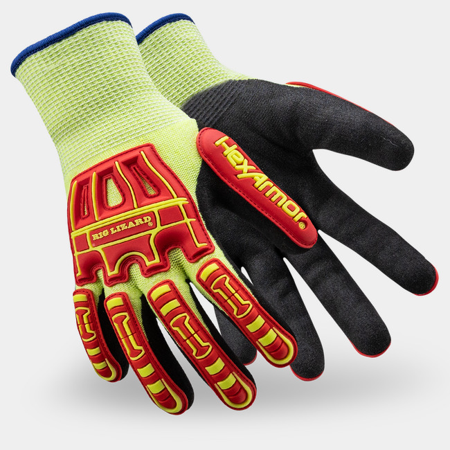 Rig Lizard Thin Lizzie 2091 winter impact gloves as they might appear on your hands.