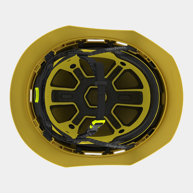 Ceros XT400E with Mips safety system in yellow suspension image