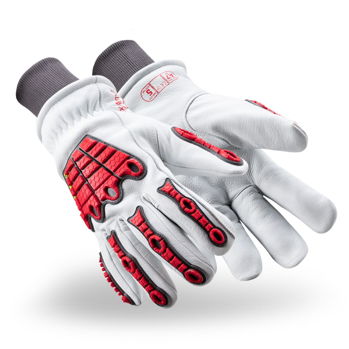  Pair of Chrome SLT 4064IMPW impact winter gloves as they might appear on your hands.