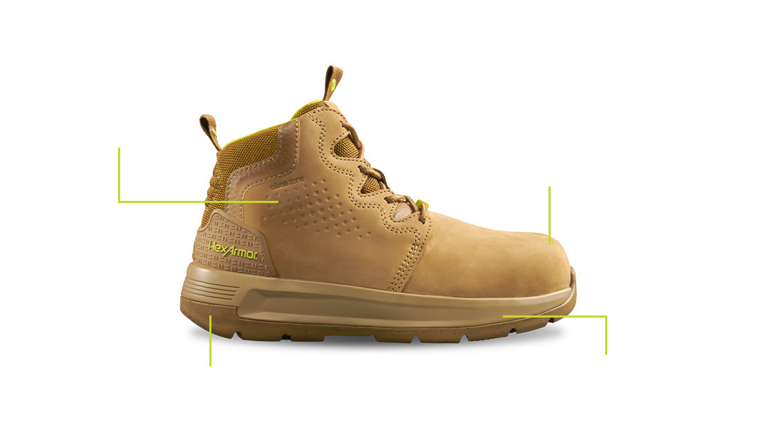 Xtend tan comfortable work boot.