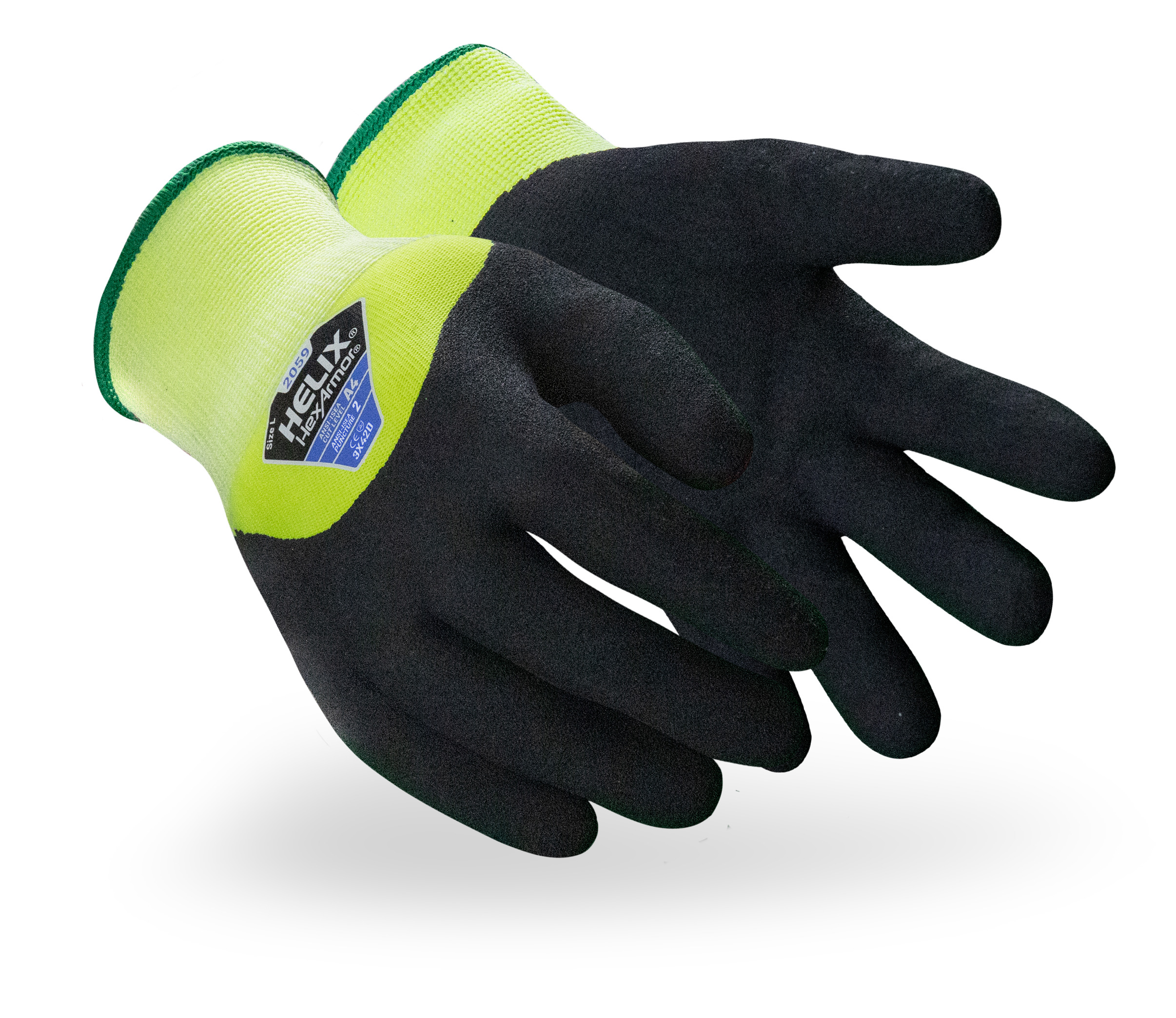 Helix 2059 high-dexterity winter work gloves as they might appear on your hands.
