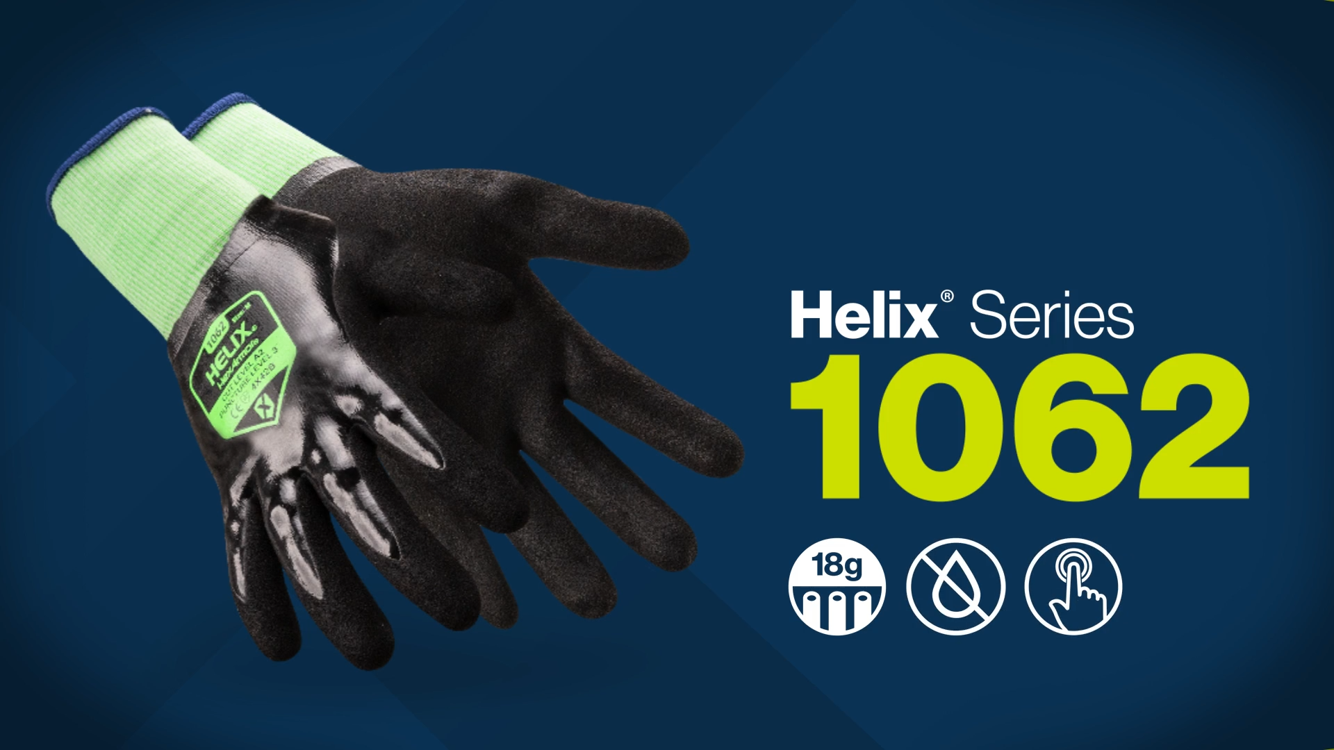 Helix® Series 1062 - Seamless coated safety gloves by HexArmor®